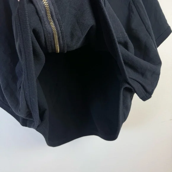 Ideology Womens Black Hooded Cape Jacket sz S/M Casual Outdoor Winter Zip Up - Picture 6 of 12